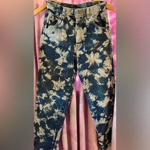 RARE vintage jeanies spirit of america wrangler jeans greensboro bleached Jr 7